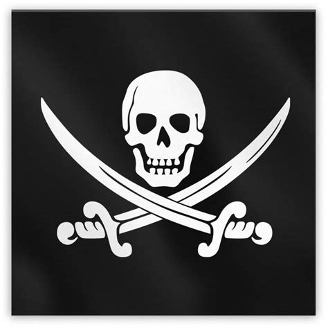 Calico Jack Pirate Jolly Roger Magnet Domestic Platypus