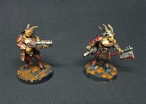 First Two Gangers In My Beastman Themed Goliath Gang The Sons Of Minos