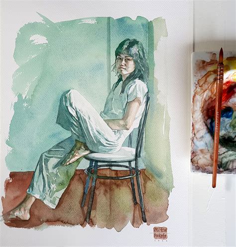 My Wife In Watercolor On Behance