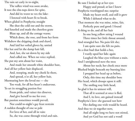Poem Porphyrias Lover By Robert Browning 1836 Rpoetry