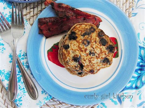 Curly Girl Kitchen Blueberry Oat Ricotta Pancakes Flourless