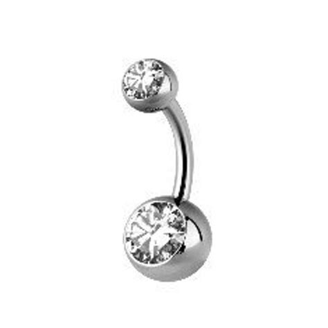 Astm F136 Implant Grade Titanium Belly Button Ring Set With Etsy