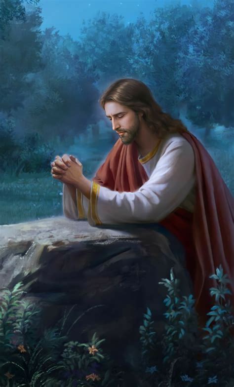 Jesus Praying In The Garden Of Gethsemane Hd Wallpaper Nelson Mcbs