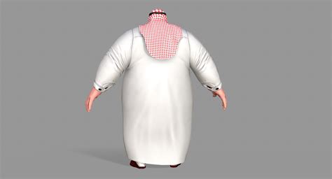 3d Model Arab Fat Vr Ar Low Poly Cgtrader