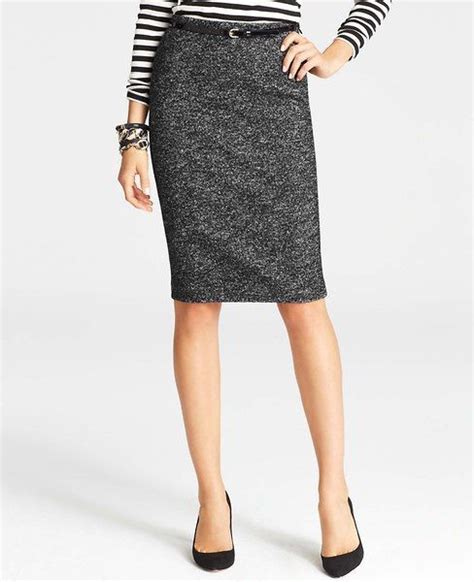 Wool Blend Tweed Pencil Skirt Tweed Pencil Skirt Pencil Skirt