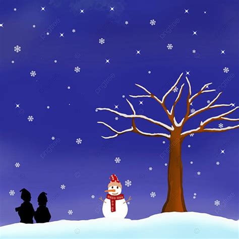 Snowing At Night Social Media Template Background Winter Snow Night Background Image For Free
