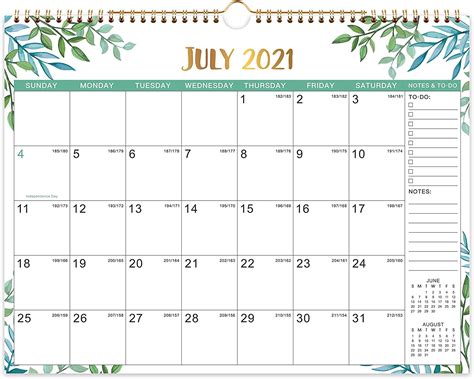 Buy Calendar 2021 2022 Wall Calendar 2021 2022 From July 2021 To