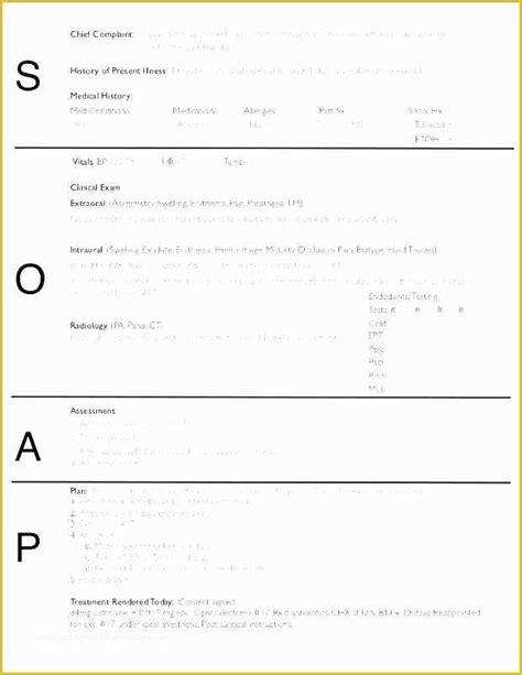 Chiropractic Soap Notes Template Free Awesome Design Layout Templates