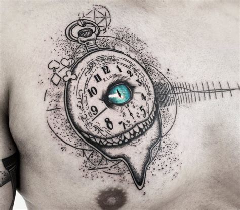 Clock With Eye Tattoo By Koit Tattoo Photo 18583