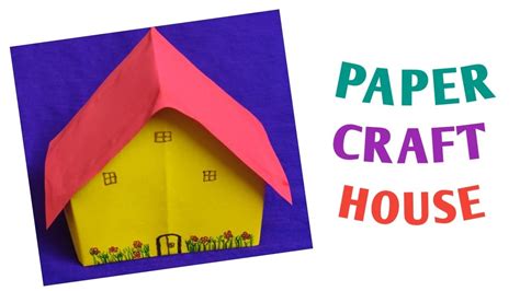 How To Make Paper House Easy Paper Craft Step By Step Prepare