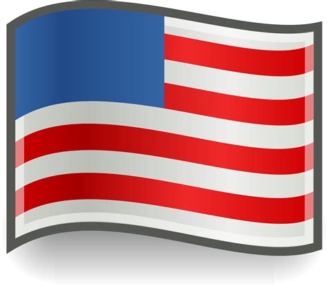 File Us Flag Icon Wikimedia Commons Fileus Illustration Clipart
