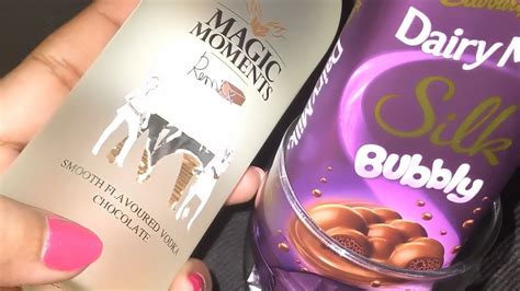Magic Moments Smooth Flavoured Vodka Chocolate Girl Drinking