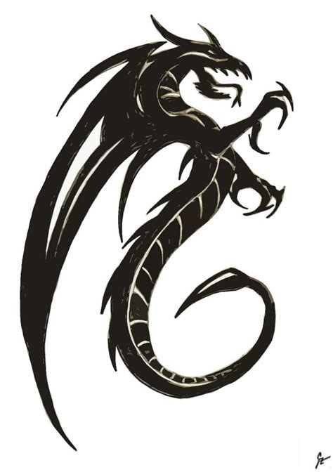 Dragon Pictures Black And White Clipart Best