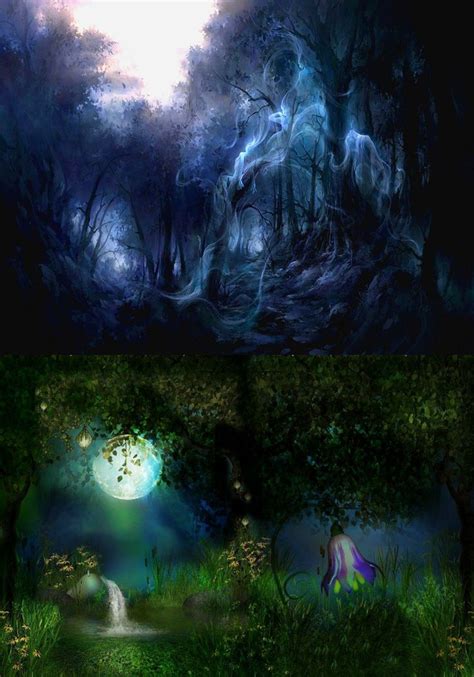 Enchanted Forest Mystical Forest Fantasy Landscape Fantasy Places