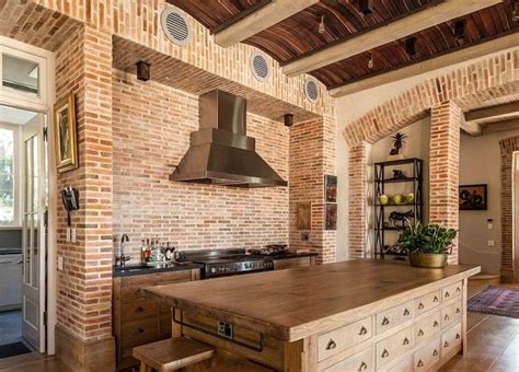 50 Trendy And Timeless Kitchens With Beautiful Brick Walls Patterned