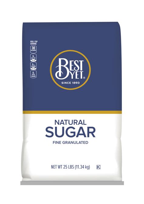 Granulated Sugar 25lb Best Yet Brand