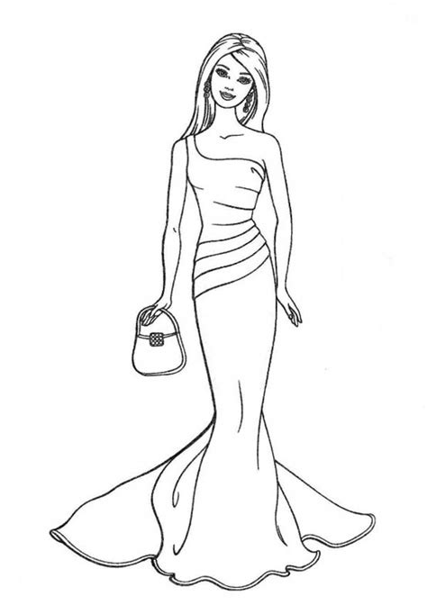 Coloring Pages Of Fashion Models Clip Art Library Rezfoods Resep