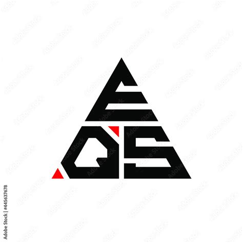 Eqs Triangle Letter Logo Design With Triangle Shape Eqs Triangle Logo