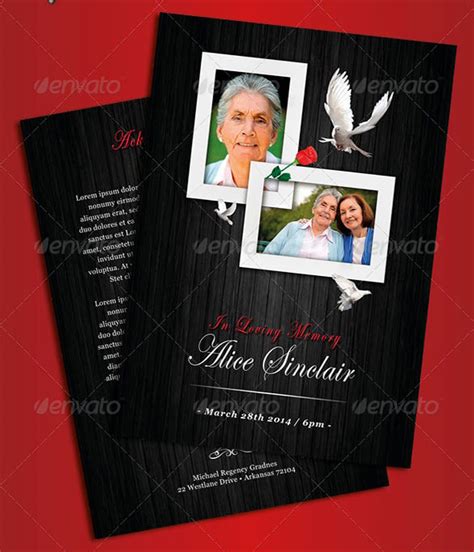 16 Psd Obituary Templates And Designs Download