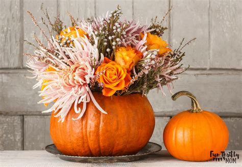 Gorgeous Floral Pumpkin Centerpiece ⋆ Fun Thrifty Mom