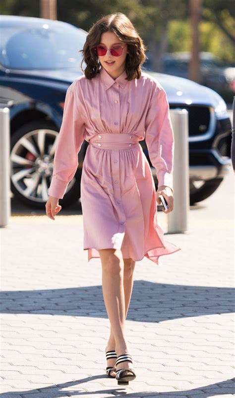 Celebrity Style—millie Bobby Brown In An All Pink Outfit Who What Wear