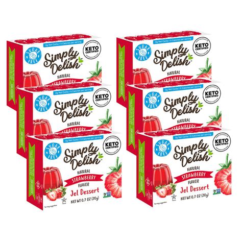 simply delish natural strawberry flavour jel dessert gf jelly online