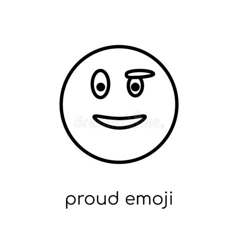 Linear Proud Emoji Icon From Emoji Outline Collection Thin Line Proud