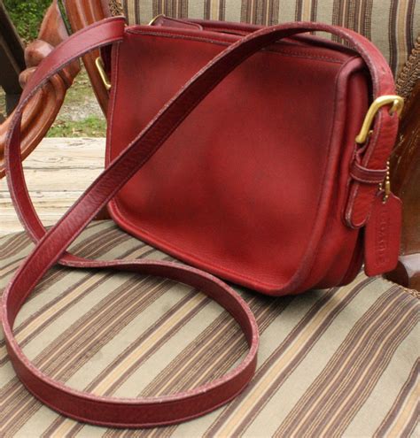 Coach Red Vintage Crossbody Bags