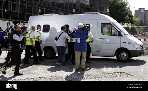 A Security Van Takes Stephen Griffiths 40 Away From Bradford Magistrates Court Where He