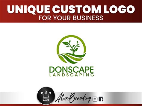Landscape Company Logo Design Custom Landscape Logo Design Etsy