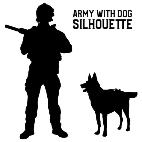 Premium Vector Army Soldier Hand Drawing Silhouette Illustration