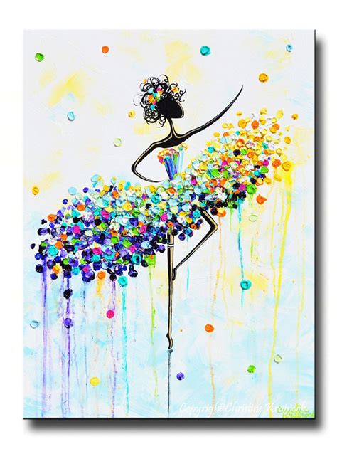 Giclee Print Of Abstract Dancer Painting Modern Large Art Wall Dancer