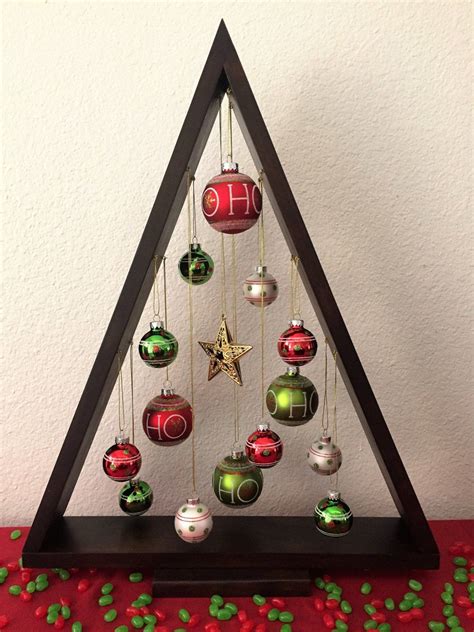 Madera árbol De Navidad árbol De Navidad Ornamento Navidad Etsy
