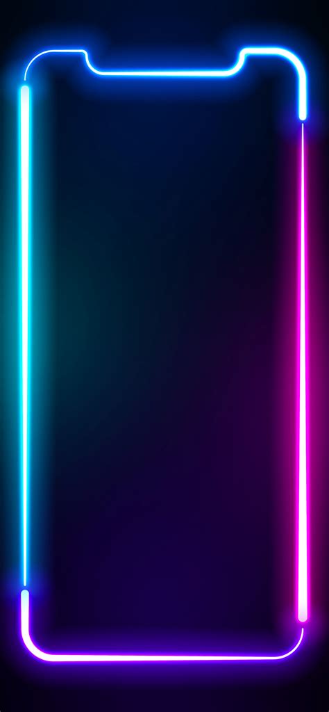 Neon Frame Pixel Perfect Wallpapers Central Iphone Wallpaper Blur
