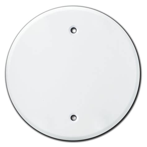 Round Ceiling Outlet Blank Switch Plate Covers For 325 Inch Boxes