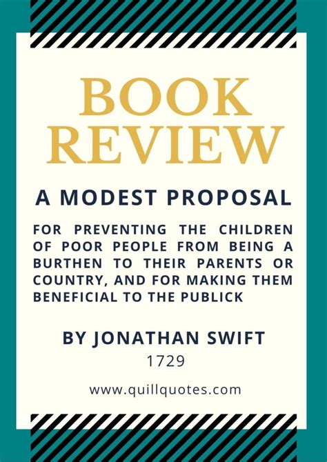 a modest proposal by jonathan swift quill quotes