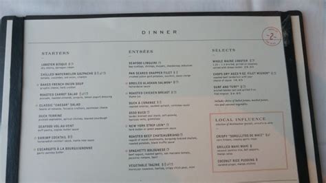 Three level main dining room. Spotted: New main dining room menu on Royal Caribbean's ...
