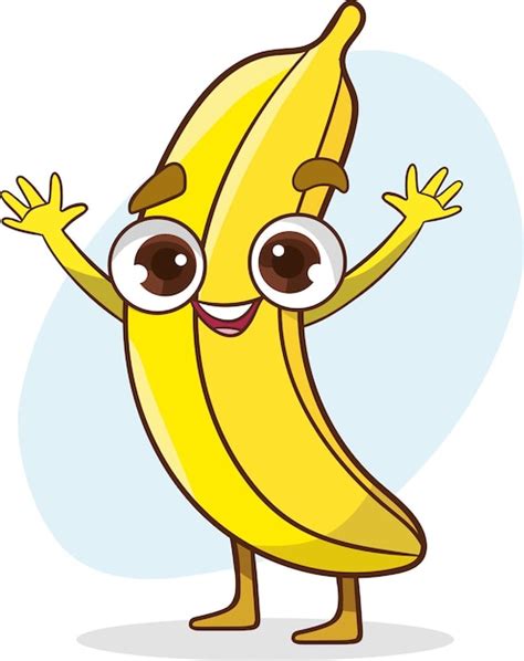 Premium Vector Cute Banana Character Cartoon Vector