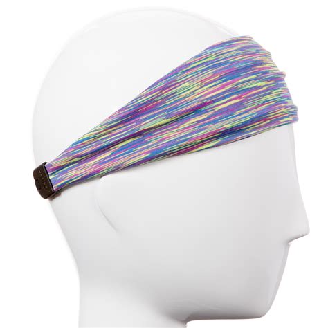 Hipsy Unisex Adjustable Spandex Xflex Space Dye Purple Multi Headband