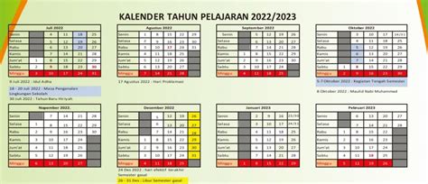 Kalender Pendidikan Kemenag 2022 Dan 2023 Jawa Barat Excel Imagesee