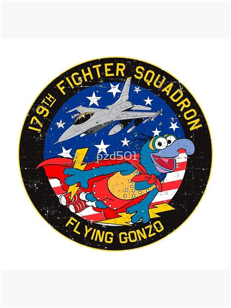 Usaf 179th Fighter Squadron Flying Gonzo Personal Patch Mk2