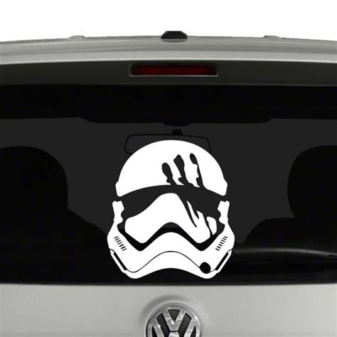 Finn Stormtrooper Helmet Star Wars Inspired Vinyl Decal Sticker
