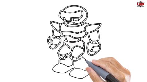 How To Draw A Robot Easy Step By Step Drawing Tutorials For Kids