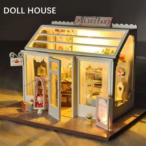 Diy Dollhouse Kit Miniature Shop Dollhouse In 3 Styles Etsy