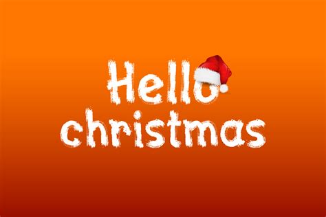 Hello Christmas Font By Abuhasnat · Creative Fabrica