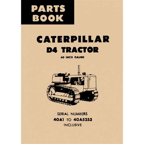 Catalogue Pieces D4 Caterpillar De Agricole Et Moteurs Fixes