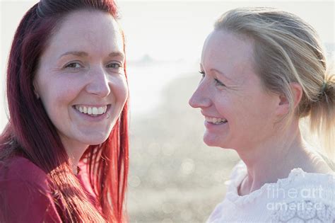 Portrait Lesbian Couple Photograph By Caia Imagescience Photo Library