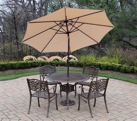Table patio dining table round dining table dining table chairs outdoor dining dining table patio dining table setting dining table with leaf. Oakland Living Patio Dining Set 7 Pc. Aluminum w/ 48 ...