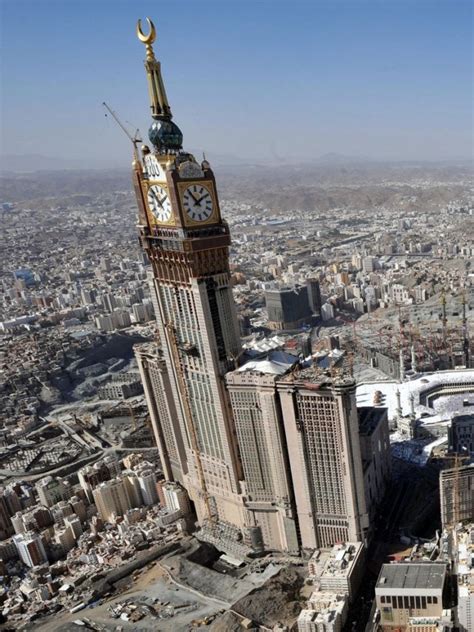 Mecca Royal Hotel Clock Tower At 601 Metres Makes It The Worlds