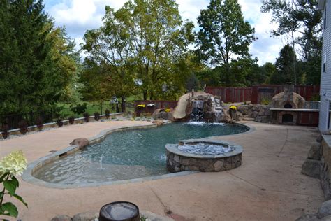 Backyard Grotto Pool House Backyards